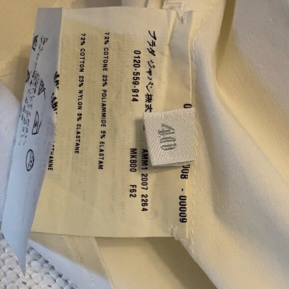 Miu Miu Vintage 2007 Ruffle Sleeve Short Sleeve Button Down Shirt Size 40 - Picture 4 of 5